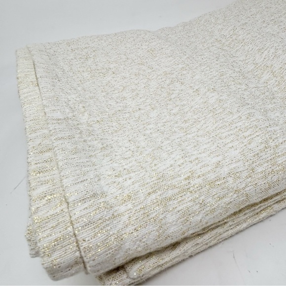 DANSK Ivory Gold Metallic LISBETH Tablecloth MCM Mid Century Modern 60” X 84” - Picture 2 of 9